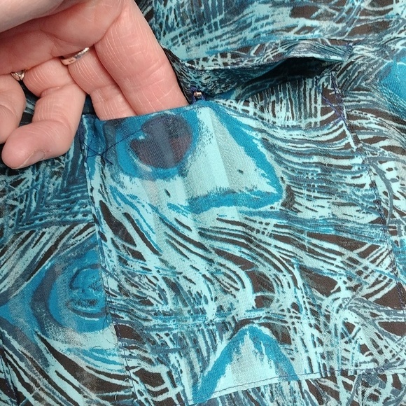 Rebecca Malone women's 3/4 sleeved button down blouse size XL - Picture 4 of 13